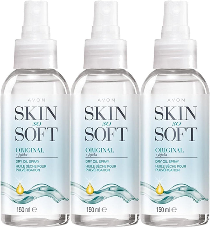 Skin so Soft Original Dry Oil Spray mit Jojoba, 150 ml, 3 Stück 150 ml (3er Pack), 150 ml (3er Pack)