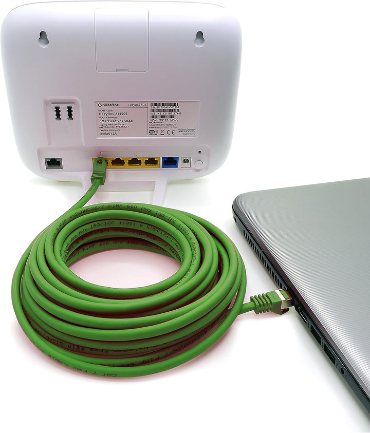 Cat.7 Netzwerkkabel 2m Grün 10 Stück Cat7 Ethernetkabel Netzwerk LAN Kabel Rohkabel 10 Gb s SFTP PIM
