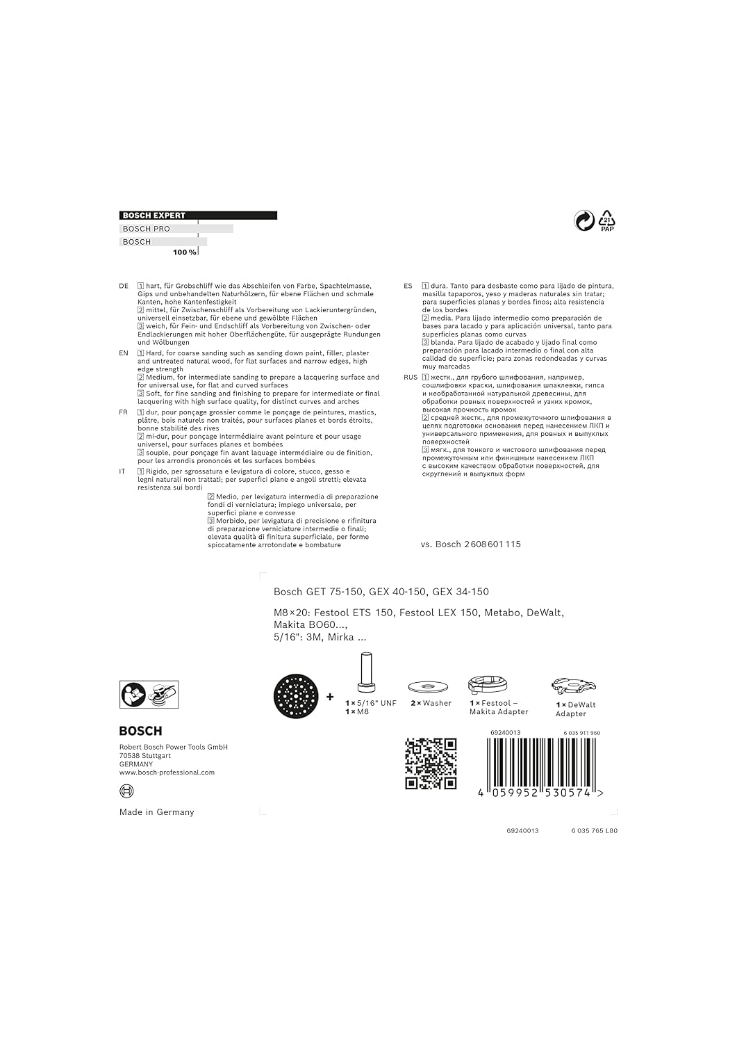 Bosch Professional 10x Expert SDS plus-7X Hammerbohrer (für Stahlbeton, Ø 6,00x215 mm, Zubehör Bohrh