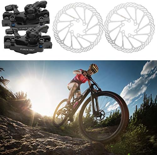 VGEBY Fahrradscheibenbremssatz, universelle Starke Bremskraft Vorderer hinterer Scheibenbremssattel