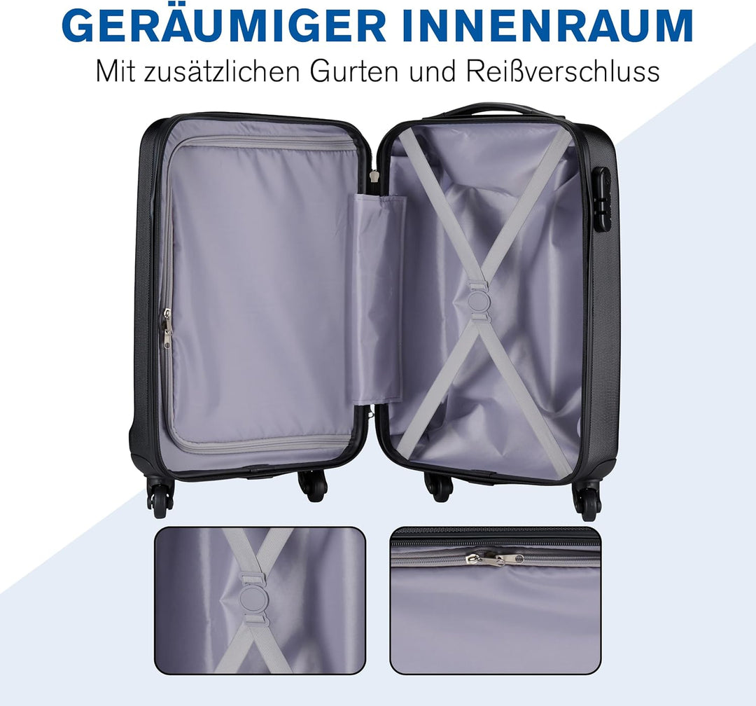 Slazenger Kofferset - Kofferset 3-Teilig Hartschale - ABS Material - Koffer set - Reisekoffer Set -