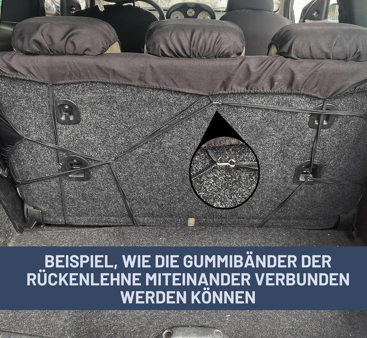 Auto Accessori Lupex - Sitzbezüge für Autositz, kompatibel Autositzbezüge für Cinquecento 500, Schwa