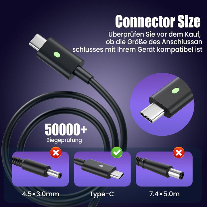 65W USB C Ladekabel Netzteil für Dell Latitude 5520 5420 5290 5285 5179 5480 5400 5310 5320 5410 551