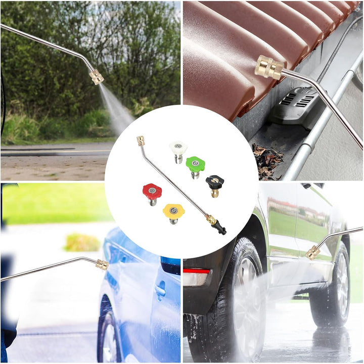 Verlängerungsstab für Hochdruckreiniger, 90 Grad/30 Grad Winkel Sprühlanze für Kärcher K2 K3 K4 K5 K