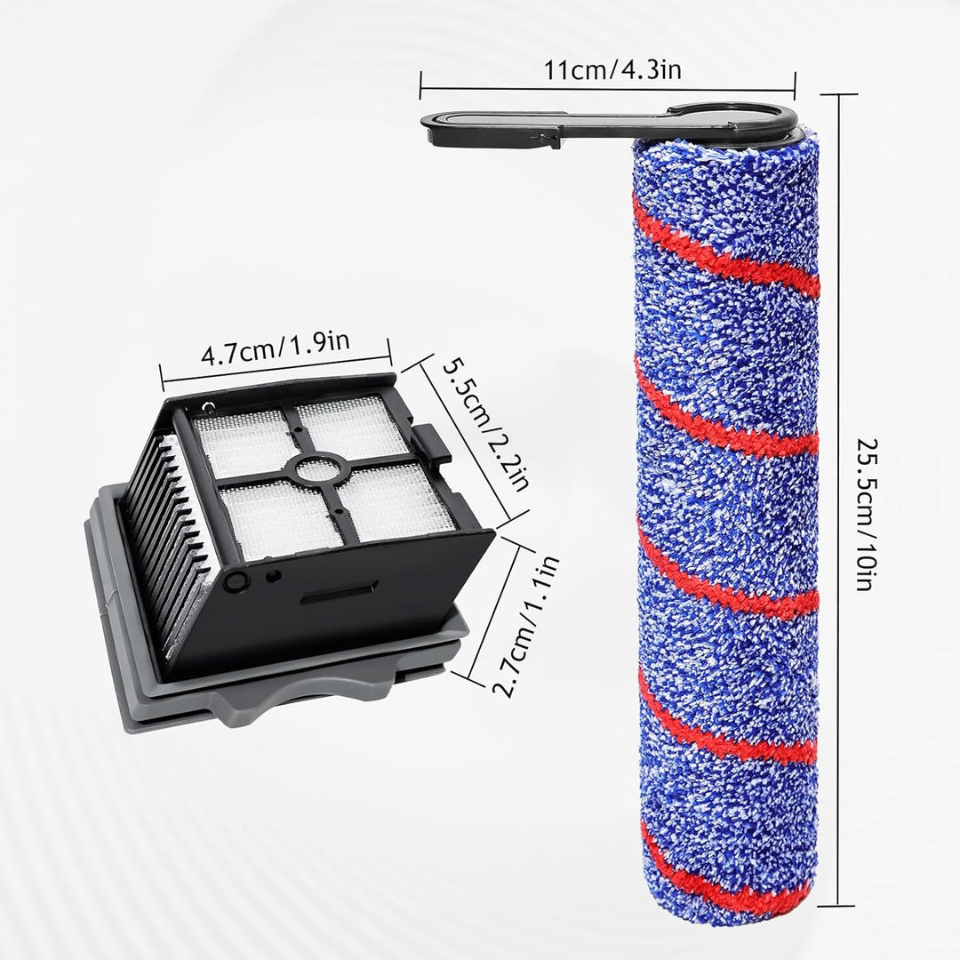 Bürstenrolle Ersatzfilter für Tineco Floor One Stretch S6/Swithch S7 Stretch/Ultra/Steam,i6 Stretch/