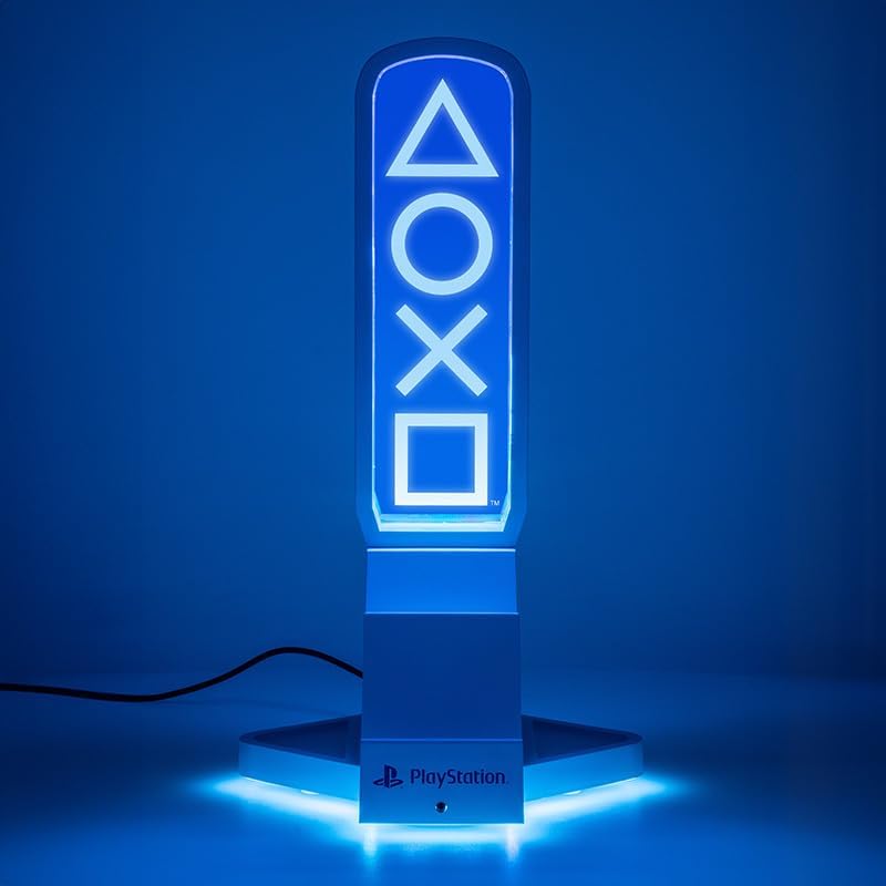 Paladone Playstation 3-in-1-Kopfhörerständer und Tech-Ladestation mit Konsolen-Controller-Halterung