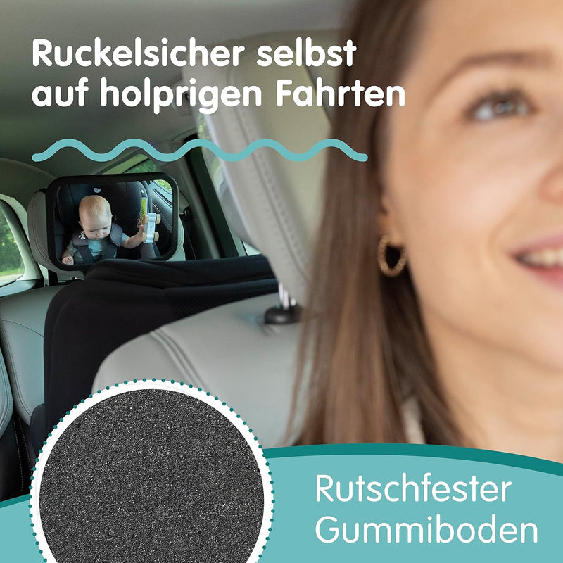 Onco 360° Baby Autospiegel (2er-Pack) - Zweifach Preisgekrönter Auto Spiegel für Baby Rücksitz, 100%