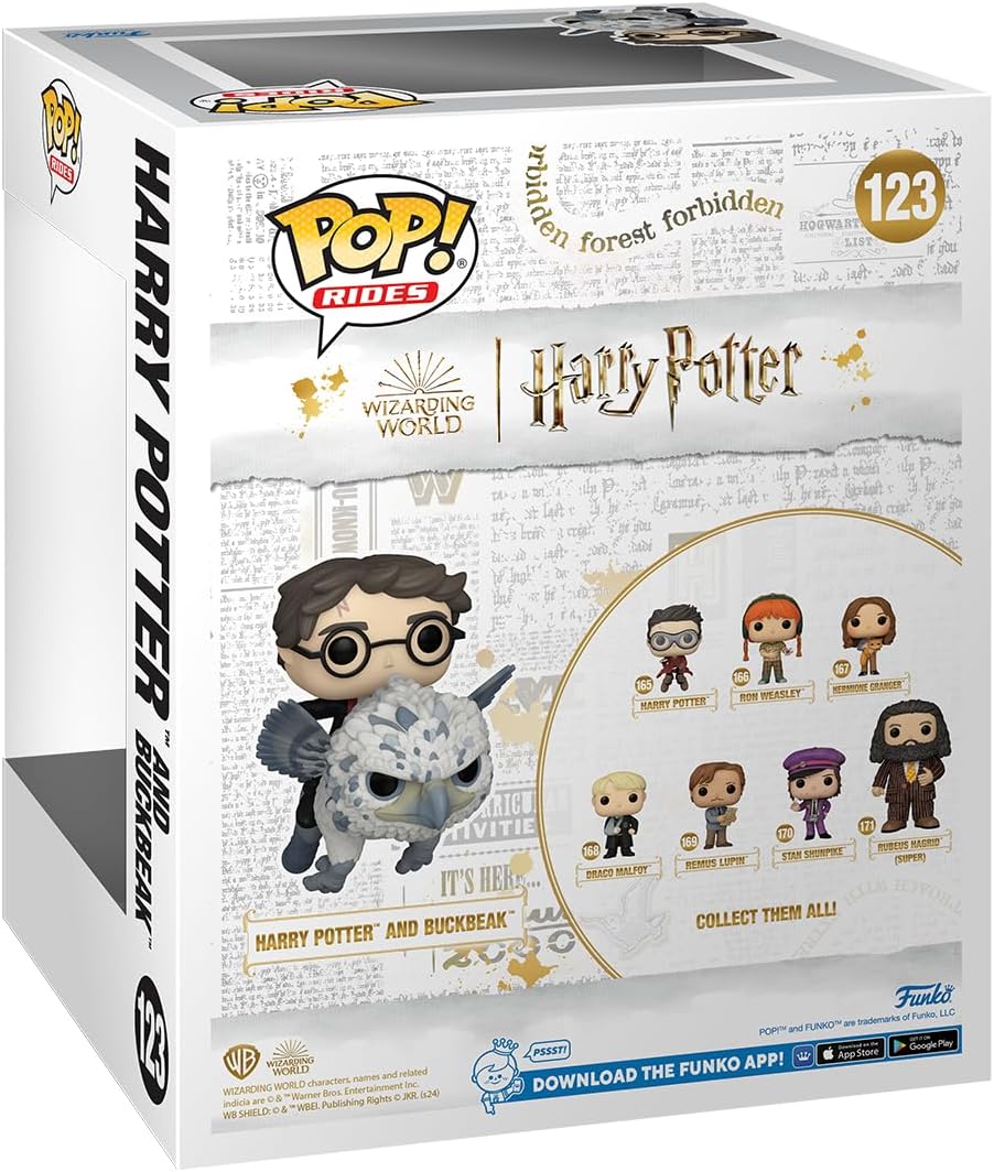 Funko POP! Rides Deluxe: Harry Potter Prisoner of Azkaban - Harry & Buckbeak - Vinyl-Sammelfigur - G