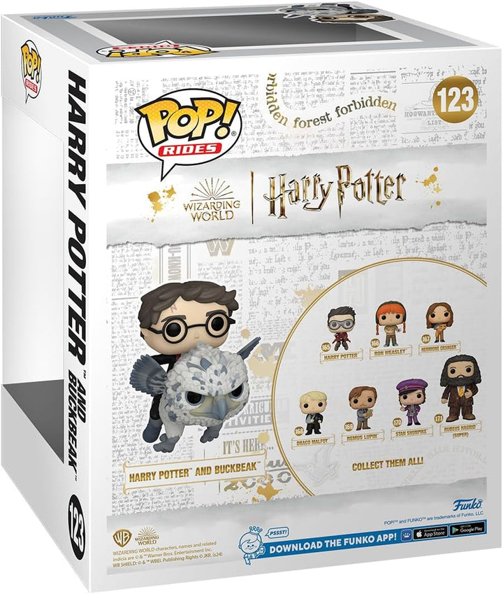 Funko POP! Rides Deluxe: Harry Potter Prisoner of Azkaban - Harry & Buckbeak - Vinyl-Sammelfigur - G