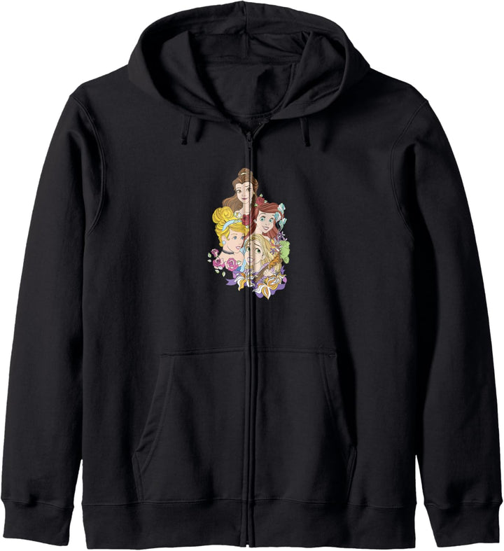Disney Princess Floral Belle Cinderella Ariel Rapunzel Kapuzenjacke