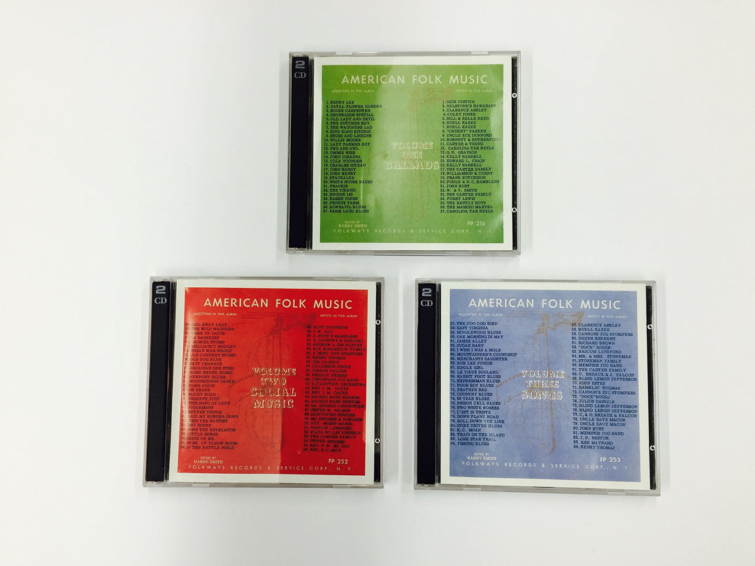 Anthology of American Folk Music, Vol. 1-3 (coffret  clean, Audio-CD