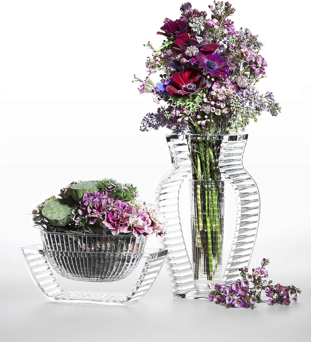 Kartell I Shine, Vasen, Blau Blau Transparent, Blau Transparent