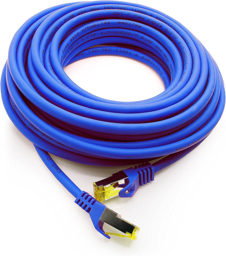 Cat.7 Netzwerkkabel 2m Blau 10 Stück Cat7 Ethernetkabel Netzwerk LAN Kabel Rohkabel 10 Gb s SFTP PIM