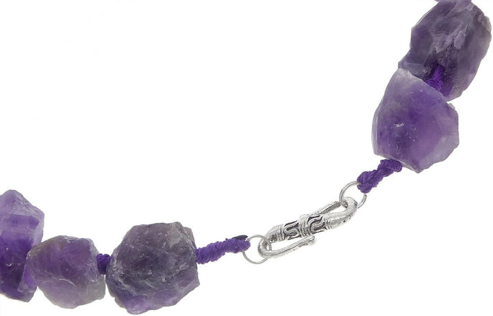 Amethyst Halskette, natürlich, roh, 14-18 mm, ca. 44-45 cm lang