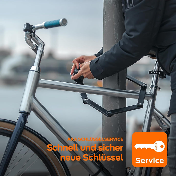 AXA Fold 85 – Faltschloss Fahrrad – Länge 85 cm – Sicherheitsstufe 9 – Fahrradschloss mit 2 Schlüsse