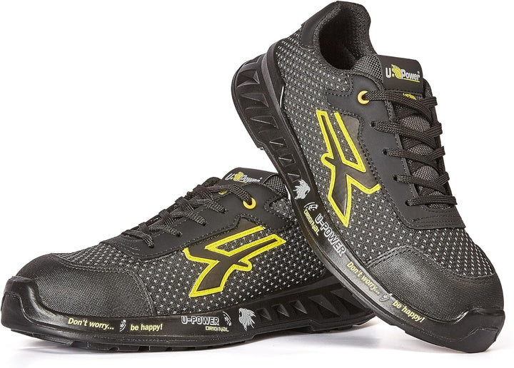 U POWER Unisex Matt Brandschutzschuhe 42 EU Schwarz, 42 EU Schwarz