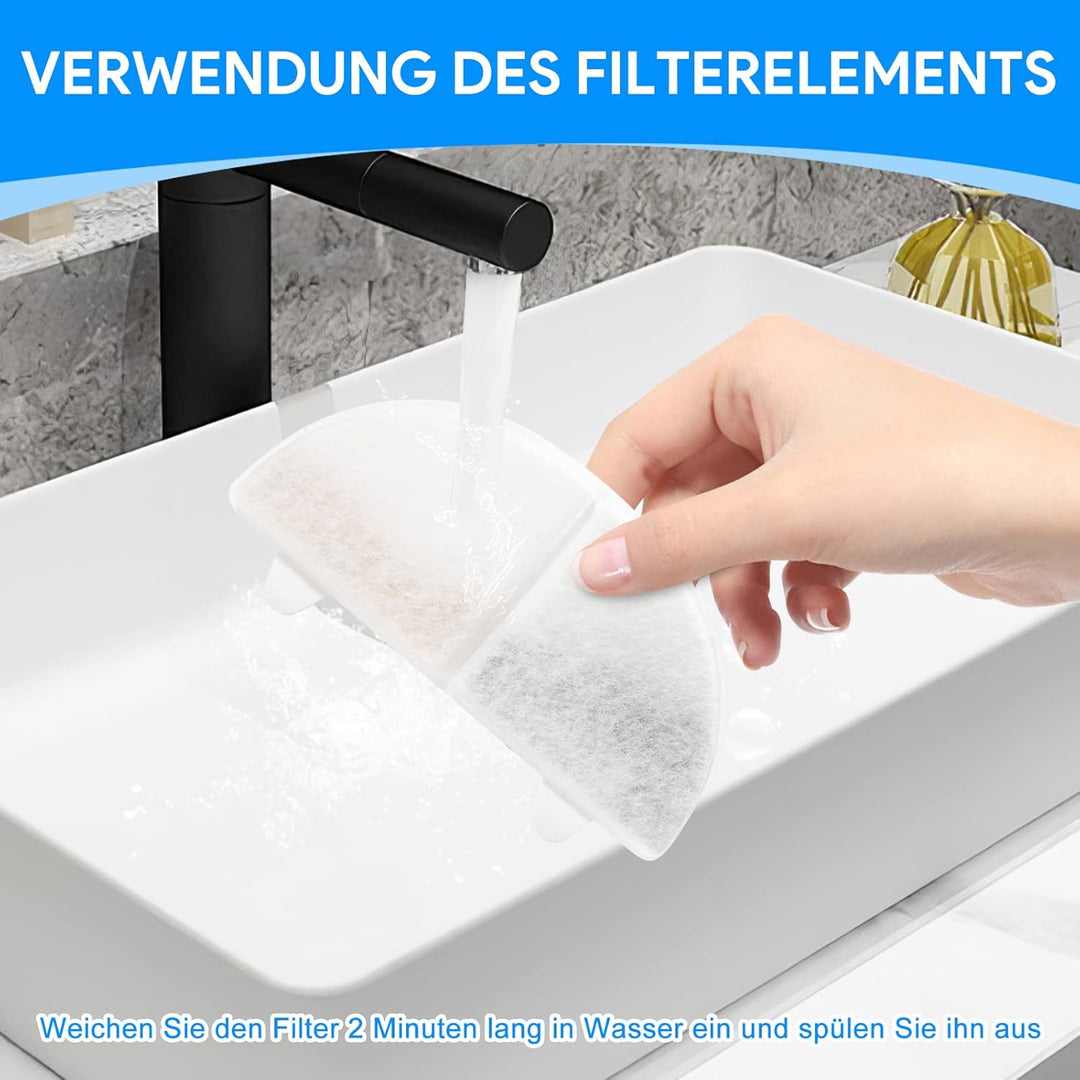 MyfatBOSS Katzenbrunnen Filter,10+10 Stück Sparpaket,Trinkbrunnen Filter für 68oz/2L Trinkbrunnen，fü