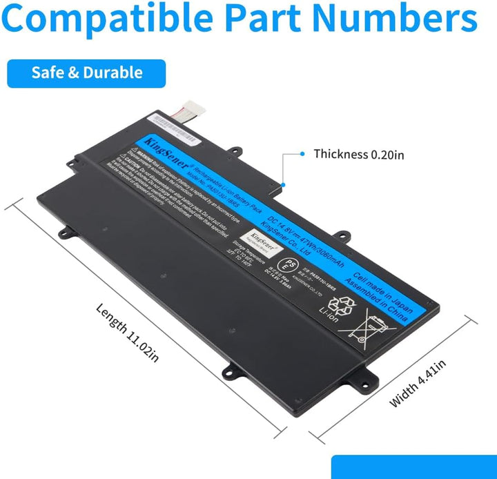 KingSener PA5013U-1BRS PA5013U Laptop Akku Batterie für Toshiba Portege Z835 Z830 Z930 Z935 Ultraboo