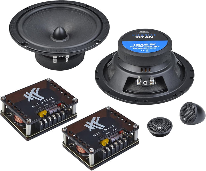 Hifonics TRX6.2C - 16,5 cm (6,5“) 2-Wege Komponenten-System aus der Titan Car-Audio Serie