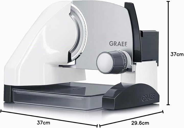 GRAEF Allesschneider S50001 inkl. Aufbewahrungsbox &amp; MiniSlice-Aufsatz, weiss