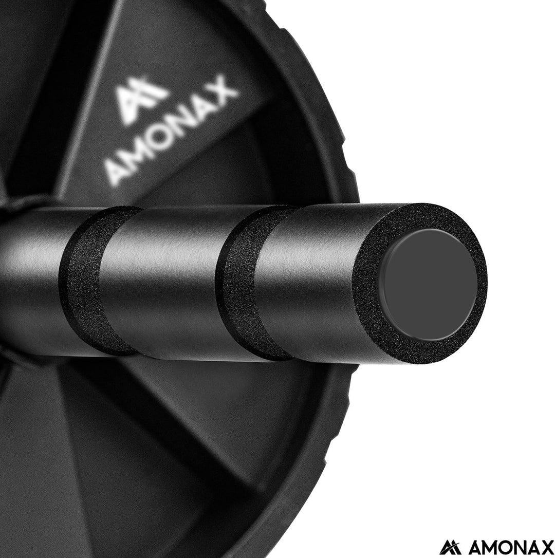 Amonax Bauchroller, bauchtrainer ab roller, bauchmuskeltrainer ab wheel set, mit Rutschfester, inkl.