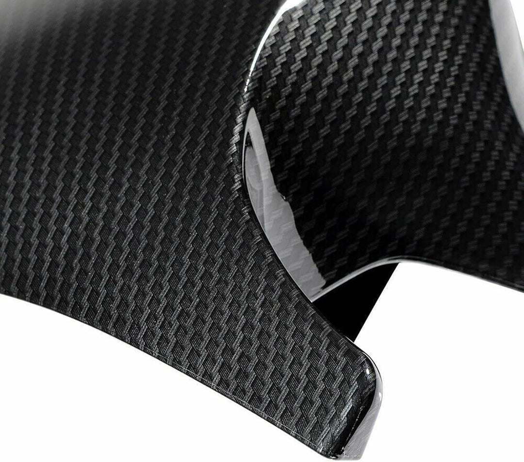 KYYET Karbonfaser-Seitenspiegel-Abdeckkappen, kompatibel mit E90 E91 E92 E93 PRE-LCI M3 Stil Karbonf