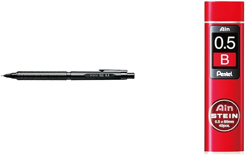 Pentel PP3005-A ORENZNERO Druckbleistift mit automatischem Minenvorschub, bruchsichere Mine, schwarz