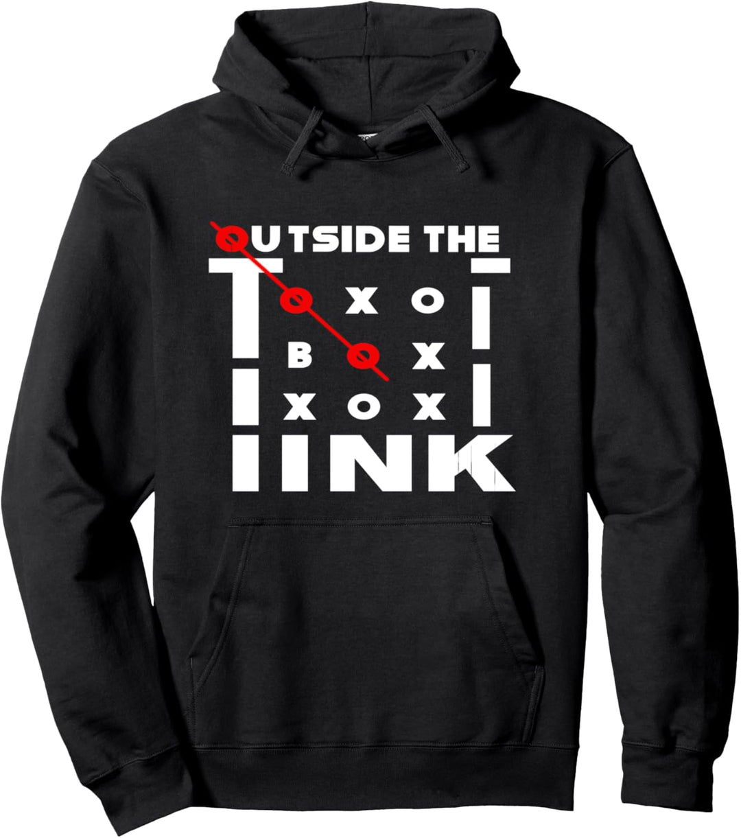 Think out of the box O / X abstract cool Pullover Hoodie