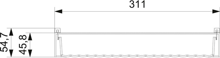 NINKA 2067.90 40712 Graphit Cuisio Gewürzeinsatz für Schubladen, Schubladeneinsatz für Gewürze, Kuns