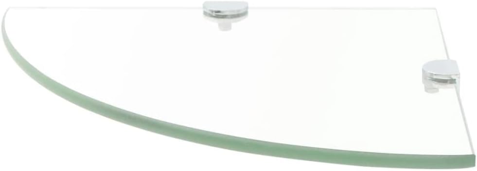 FIRBNUS 35x35x0,8 cm Eckregal Wall Shelf 2 STK. Regalboden Glas Glasregalboden Bad Regal Glas Schweb