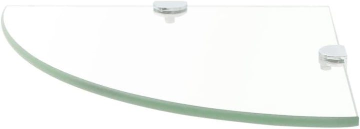 FIRBNUS 35x35x0,8 cm Eckregal Wall Shelf 2 STK. Regalboden Glas Glasregalboden Bad Regal Glas Schweb