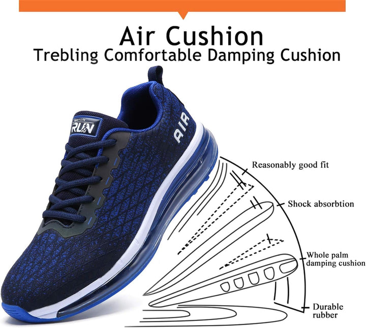 Azooken Laufschuhe Herren Damen Sportschuhe Joggingschuhe Tennisschuhe Strassenlaufschuhe Freizeit S