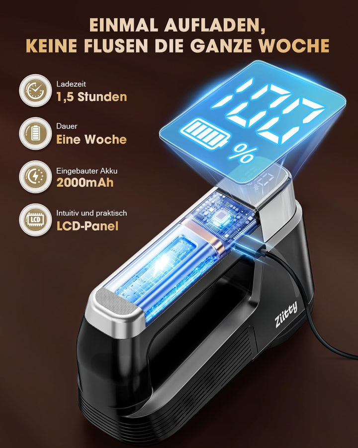 Fusselrasierer Elektrisch – Flaggschiff Modell, Fusselentfernung auf Knopfdruck, 8 Effiziente Klinge