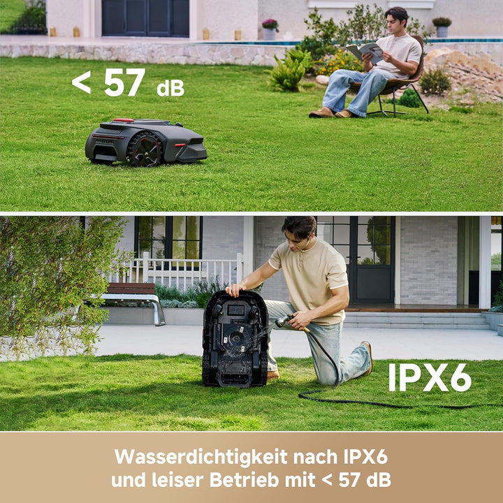 MOVA LiDAX Ultra 1600 Mähroboter ohne Begrenzungskabel mit 4G, 1600 m² LiDAX Ultra 1600 Grau, LiDAX