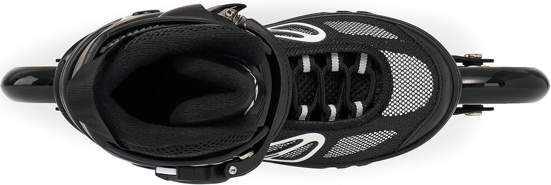 Inlineskates Inliner optional als 2in1 Raven Advance Big Wheels verstellbar Black mit Kufen 35-39, B