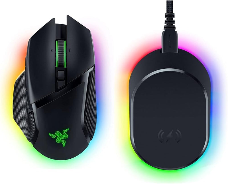 Razer Basilisk V3 Pro + Mouse Dock + Wireless Charging Puck