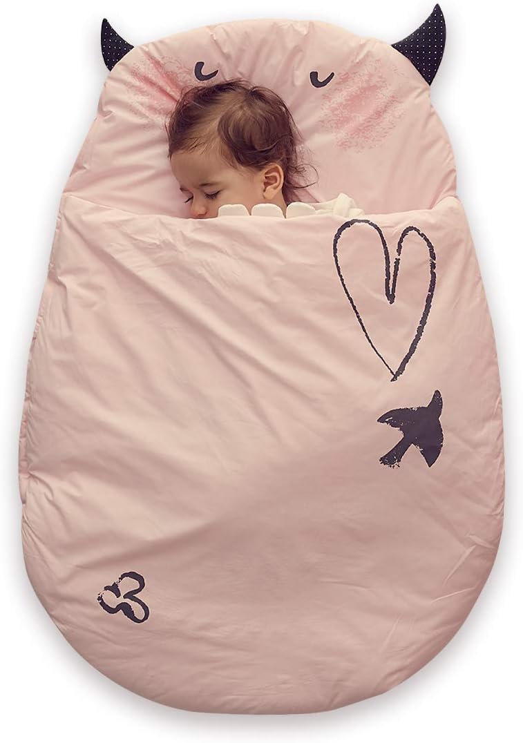 Bebamour Baby Schlafsack 0-18 Monate Niedlich Junge Mädchen Schlafsack Baby Wrap Blanket (Pink/50-85