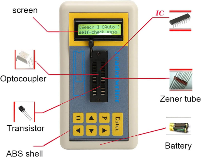 IC-Tester, IC-Tester für Integrierte Schaltungen, Professioneller Tragbarer ABS-IC-Tester für Digita