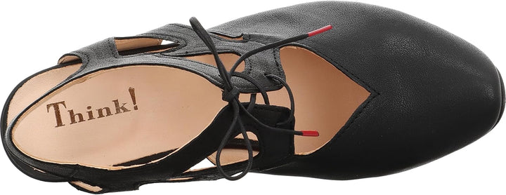 Think! Damen Aida Chromfrei Gegerbte Nachhaltige Slingback Pumps 36.5 EU 0000 Schwarz, 36.5 EU 0000