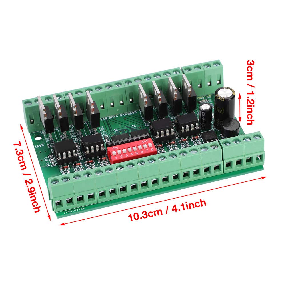 8-Kanal NPN/PNP zu NPN 5V / 24V Pegelwandlermodul Rechteckwelle verstärken Signalumwandlungsmodul Pe