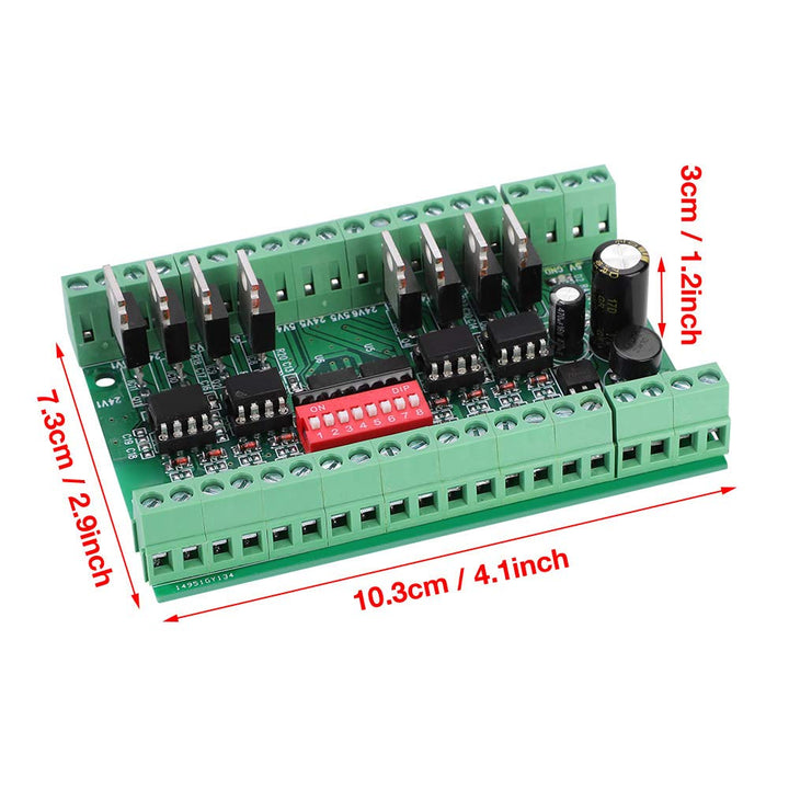 8-Kanal NPN/PNP zu NPN 5V / 24V Pegelwandlermodul Rechteckwelle verstärken Signalumwandlungsmodul Pe