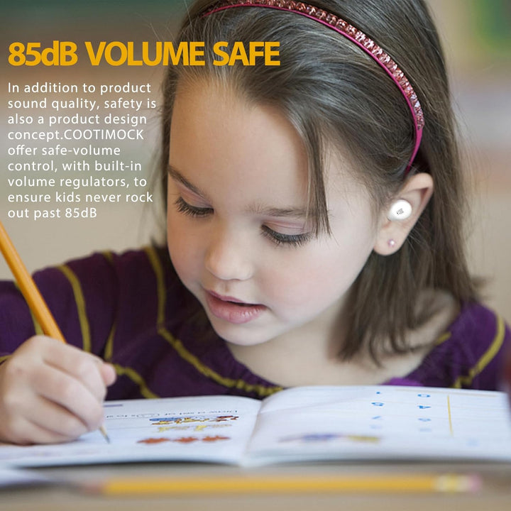 Bluetooth-Kopfhörer für Kinder, kabellos, Bluetooth 5.3, für Kinder, sichere Lautstärke von 85 dB, 3