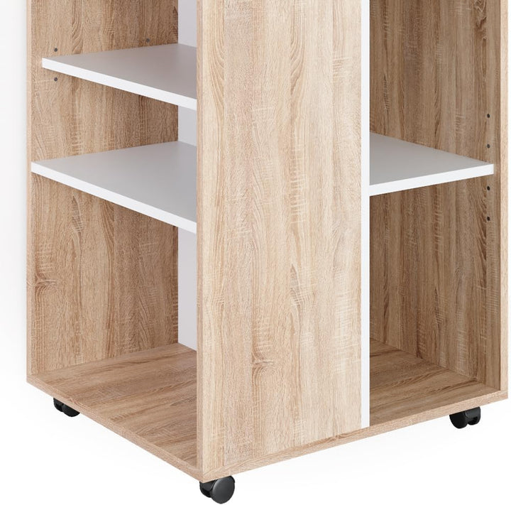 Vicco Rollcontainer, Sonoma/Weiss, 59 x 53 cm, Sonoma