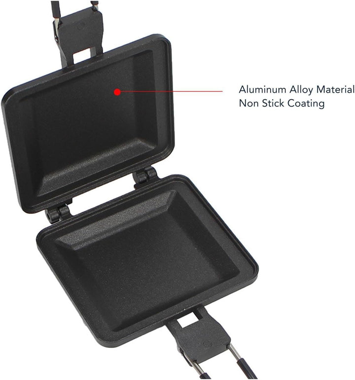 Multifunktionaler Sandwichmaker, faltbar, tragbar, antihaftbeschichtet, Frühstücksform, Presspfanne,