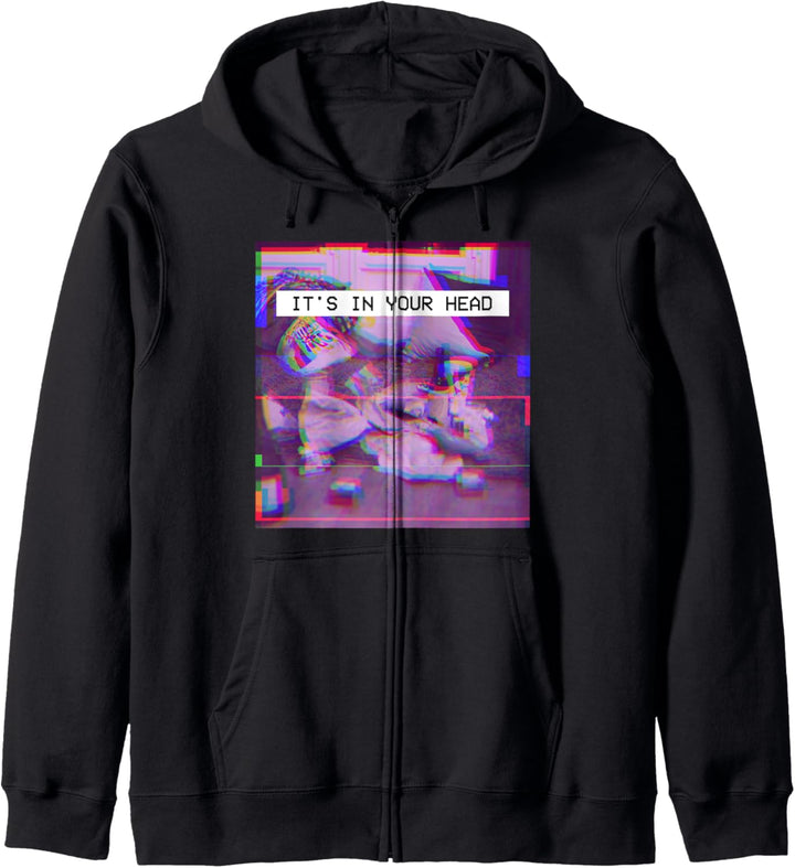 Vaporwave Aesthetic Style Edgy Eboy Egirl Glitch Art Lofi Kapuzenjacke