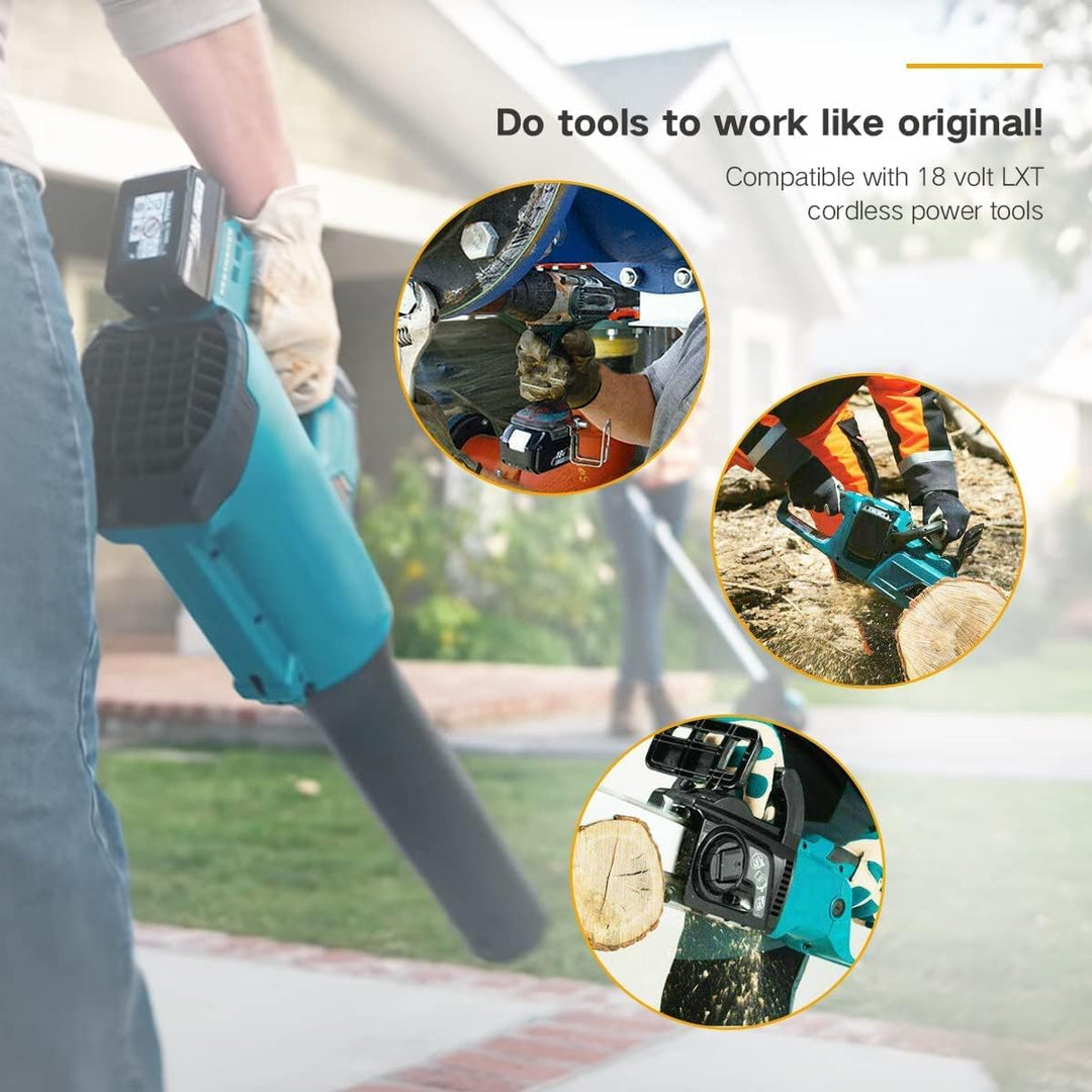 VANTTECH 2X BL1850 18V 5.0Ah für Makita Akku 18V Ersatzakku +DC18RC Fast ladegerät Fits für Makita a