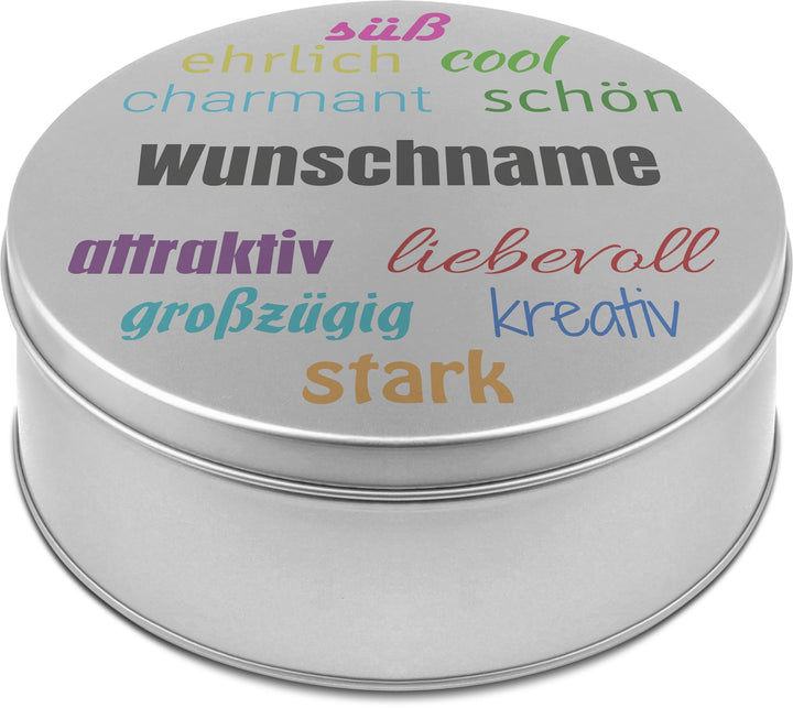 printplanet® - XL Keksdose personalisiert - Keks-Dose mit eigenem Wunschtext personalisieren - Plätz