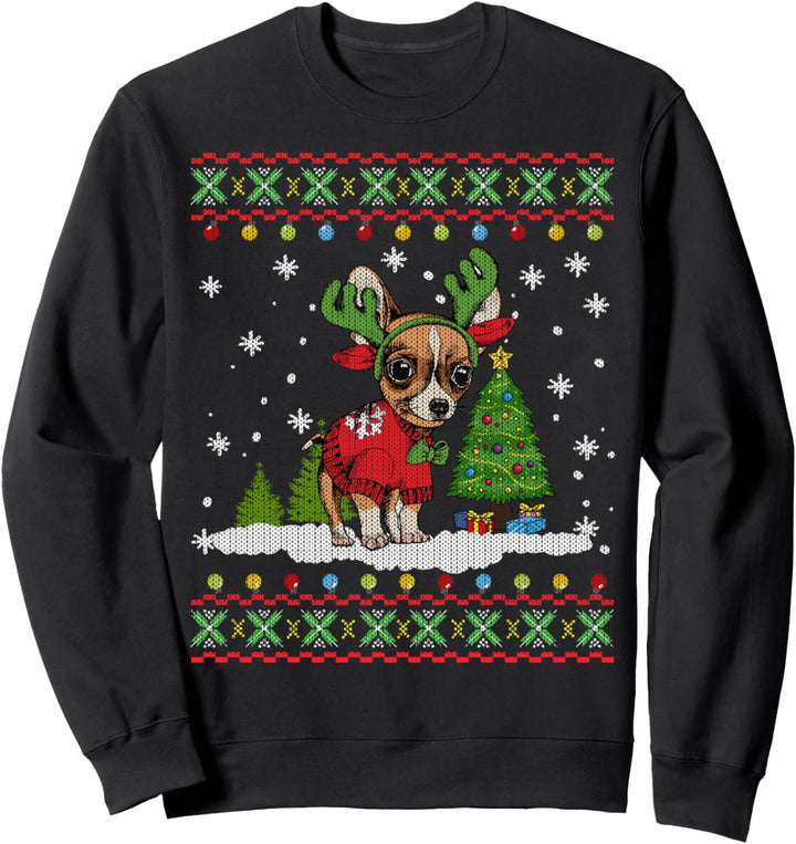 Chihuahua Ugly Christmas Sweater Gift for Dog Lovers Sweatshirt