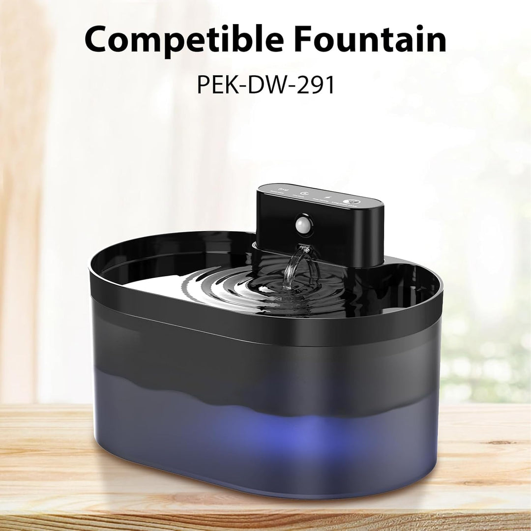 Ersatzfilter für Katzentrinkbrunnen, 2,2 l/74 oz, Ersatzfilter und Schwämme für automatischen Hausti