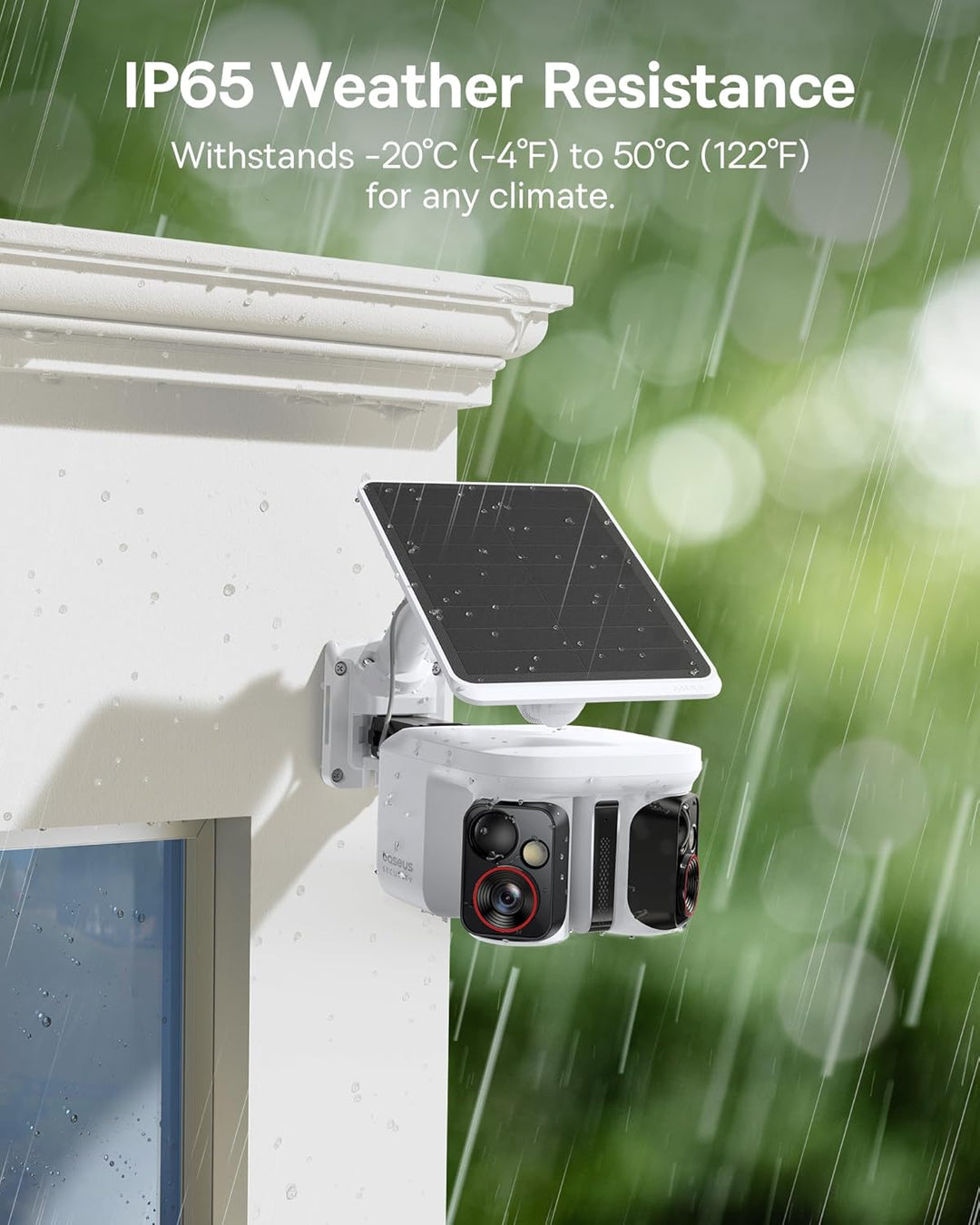 Baseus Security X1 Pro Überwachungskamera Aussen Solar WLAN, Kamera Überwachung Kabellos Dual-Kamera